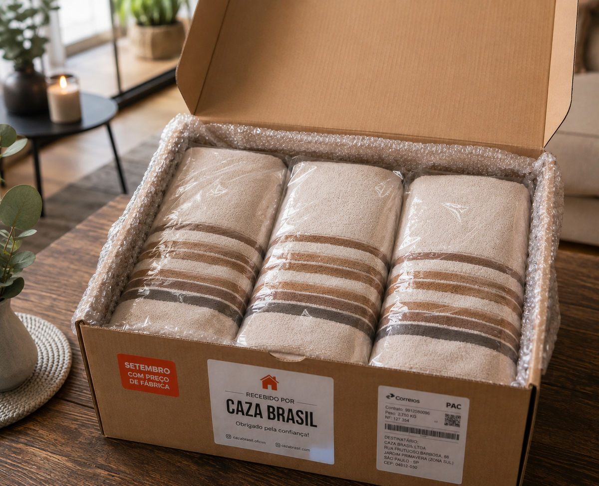 KIT COMPLETO COM 20 TOALHAS – 15 BANHÃO + 5 DE ROSTO GRÁTIS