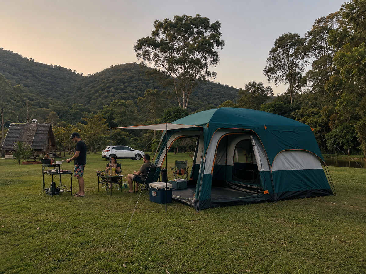 SUPER CABANA PARA ACAMPAMENTO!!