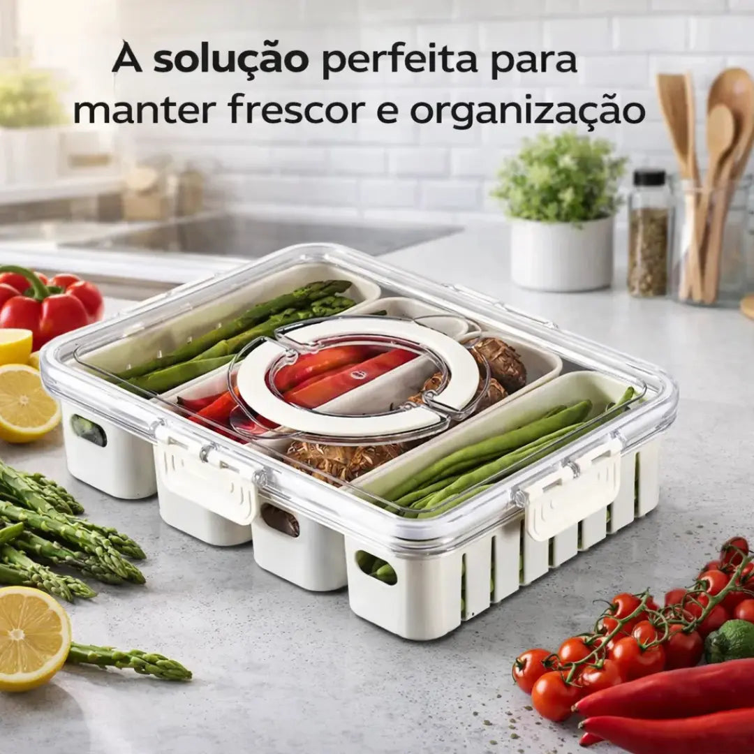 Organizador Hermético com 4 Divisórias - Pague 3 e leve 5!