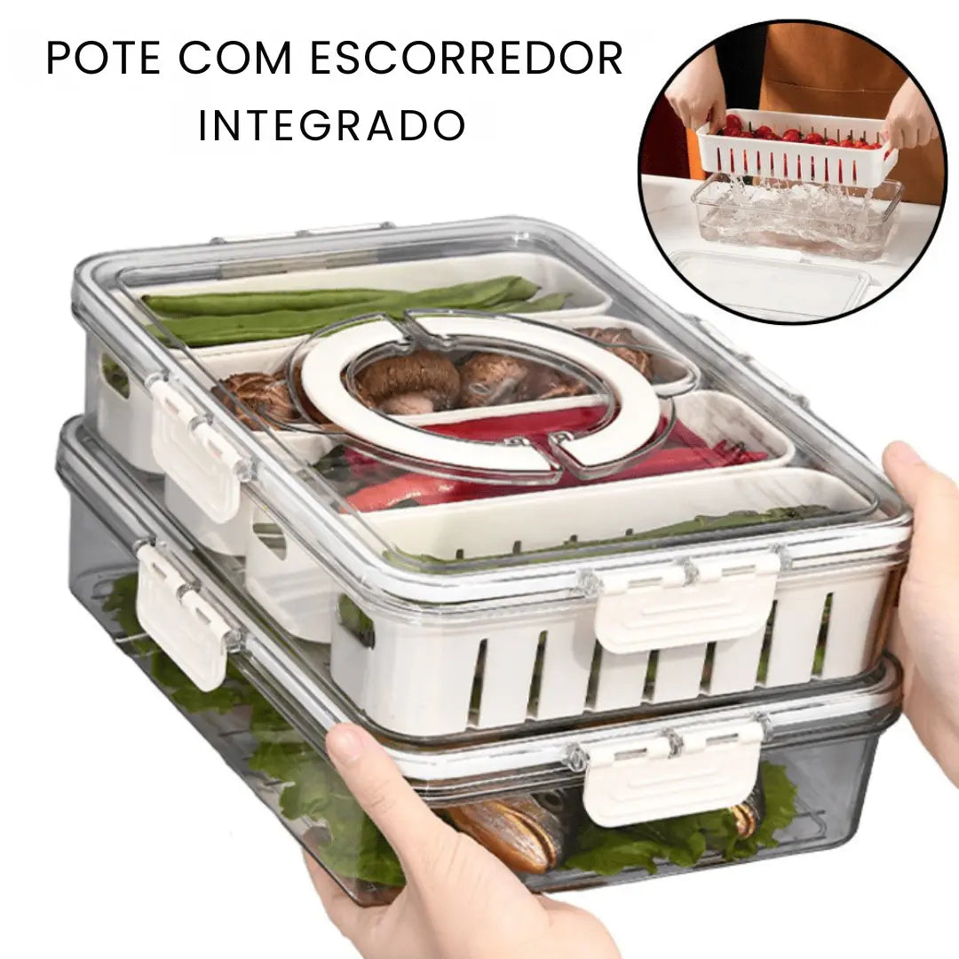 Organizador Hermético com 4 Divisórias - Pague 3 e leve 5!