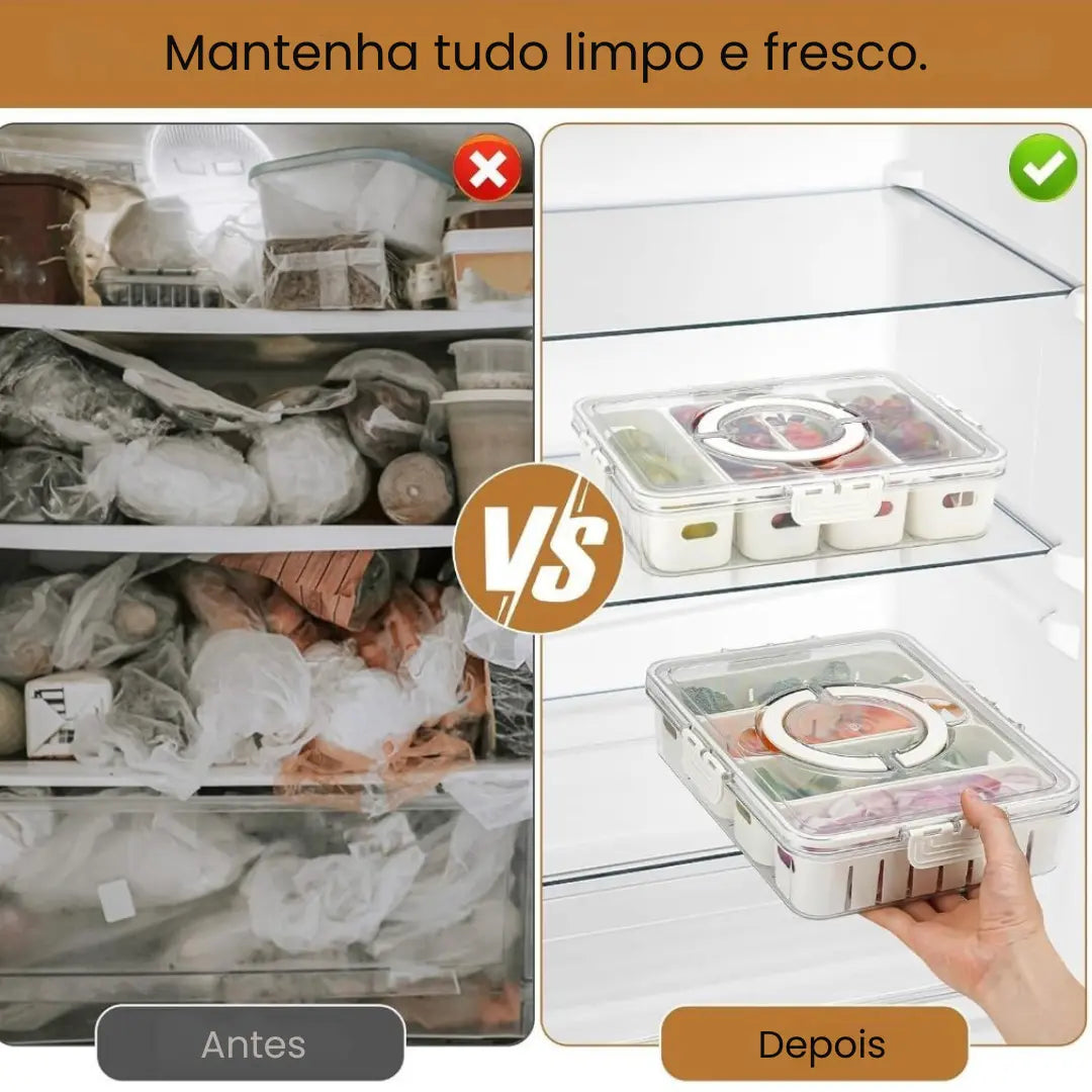 Organizador Hermético com 4 Divisórias - Pague 3 e leve 5!