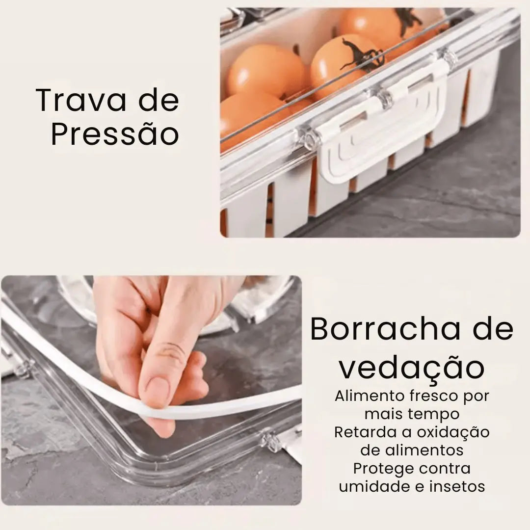 Organizador Hermético com 4 Divisórias - Pague 3 e leve 5!