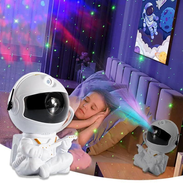 Luminária Astronauta Projetor de Galáxia Led