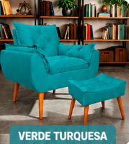 Kit Ágatha Poltronas + Puff!